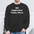No Inspiration Today Sorry Y2k Felpa Regalos para ancianos