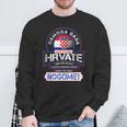 Nogomet Hrvatska Football And Croatia S Sweatshirt Geschenke für alte Männer