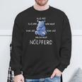 Nölpfer Nörgelndes Nö Saying Hippo Fun Word Game Sweatshirt Geschenke für alte Männer