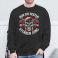 Nur Die Besten Die Jung Biker Statement Rocker Sweatshirt Geschenke für alte Männer