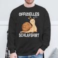 Offizieller Snail Sleep Schlafanzug Snail Late Sleeper Sweatshirt Geschenke für alte Männer