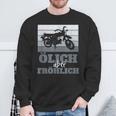 Ölich Aber Fröhlich Simson Ddr Moped Two-Strokeintage Sweatshirt Geschenke für alte Männer