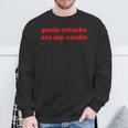 Panic Attacks Are My Cardio X Ironia Salute Mentale Fun Felpa Regalos para ancianos