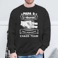 Papa & 2 Töchter Chaosteam Papa 2 Töchter Sweatshirt Geschenke für alte Männer