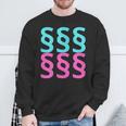 Paragraf Paragraph Jura Recht Bgb Bachelor Of LawsArts Sweatshirt Geschenke für alte Männer