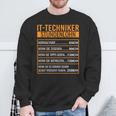 Pc Techniker Stundenlohn It Techniker Sweatshirt Geschenke für alte Männer