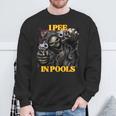 I Pee In Pools Cringe Hard Skeleton Meme Sweatshirt Geschenke für alte Männer