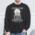 Personal Stalker Cane Bichon Frisé I Will Follow You Felpa Regalos para ancianos