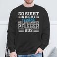 Pfleger So Ssieht Ein Richtig Cooler Healing Training Care Sweatshirt Geschenke für alte Männer