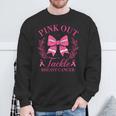 Pink Out Football Pink Coquette Bow Breast Cancer Awareness Sweatshirt Gifts for Old Men