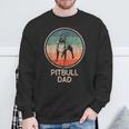 Pitbull Dogintage Pitbull Dad Sweatshirt Geschenke für alte Männer