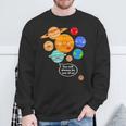 Pluto Planet Cartoon Planets Never Forget Pluto S Sweatshirt Geschenke für alte Männer