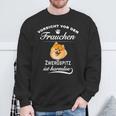 Pomeranian Orsicht Frauchen Sweatshirt Geschenke für alte Männer