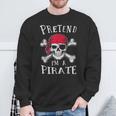 Pretend I'm A Pirate Lazy Halloween Matching Costume Sweatshirt Gifts for Old Men