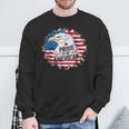 Proud To Be American 4Th Of July Eagle Freedom Usa Flag Sweatshirt Gifts for Old Men