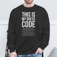 Questo È Il Mio Regalo Di Codice Nerd Del Computer Felpa Regalos para ancianos