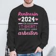 Rentnerin 2024 Dieses Musste Lange Arbeiten Rente Retirement Sweatshirt Geschenke für alte Männer