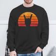 Retro Sun Rock Hand Punk Rocker Music Festival S Sweatshirt Geschenke für alte Männer