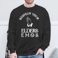 Rispetta I Tuoi Anziani Emos Emo Gothic Felpa Regalos para ancianos