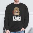 Rodent Team Beaver Team Beaver Love Flannelette Sweatshirt Geschenke für alte Männer