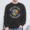 Rubik's Cube Solution Nerd Genie Sweatshirt Geschenke für alte Männer