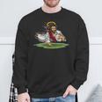 Rugby Jesus Il Giocatore Di Rugby Jesus Fa Un Touchdown Felpa Regalos para ancianos