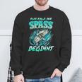 Rute Raus Der Spass Beginnt Fishing Fishing Sweatshirt Geschenke für alte Männer