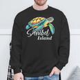 Sanibel Island Sea Turtle Sanibel Island Sweatshirt Gifts for Old Men