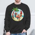 Santa Claus Reindeer Beach Swimming Trunks Palm Trees Christmas Sweatshirt Geschenke für alte Männer