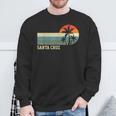 Santa Cruz Ca California Retro Surfing Sweatshirt Geschenke für alte Männer