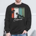 Santa Cruz Ca Retro Palm Tree Sweatshirt Geschenke für alte Männer