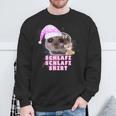 Schlafi Schlafi Sad Hamster Meme Sweatshirt Geschenke für alte Männer