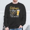 Schlager Und Bier Darum Bin Ich Hier Schlagerparty Costume Sweatshirt Geschenke für alte Männer