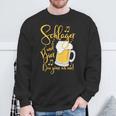 Schlager Und Bier Das Gönn Ich Mir Festival Party Sweatshirt Geschenke für alte Männer