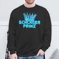 Schlagerprinz Schlager Prince Hammer Music Sweatshirt Geschenke für alte Männer