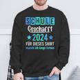 Schule 2024 Geschafft Sweatshirt Geschenke für alte Männer