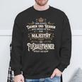 Seine Majestät Fußballtrainer Betritt Raum Werf German Sweatshirt Geschenke für alte Männer