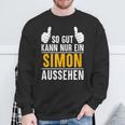 Simon So Gut Kann Nur Ein Simon Look S Sweatshirt Geschenke für alte Männer