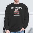 Simracing Gaming Sring Wheel Racing Game Simulator Sweatshirt Geschenke für alte Männer