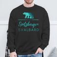 Spitzbergen Svalbard Polar Bear Polar Lights Sweatshirt Geschenke für alte Männer