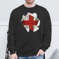 St George's Flag England Flag St Georges Day English & Proud Sweatshirt Gifts for Old Men