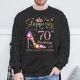 Stepping Into My 70Th Birthday With God's Grace & Mercy Sweatshirt Gifts for Old Men