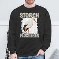 Stork Whisperer Storchflüsterer Sachenogel Stork Sweatshirt Geschenke für alte Männer