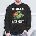 Stress Mich Nicht Schnecke Sweatshirt Geschenke für alte Männer