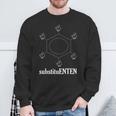 Substituent Chemistry Molecule Chemist Scientist School Sweatshirt Geschenke für alte Männer