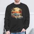 Sunset Cuba Oldtimer Palm Trees Retrointage Summer Sweatshirt Geschenke für alte Männer