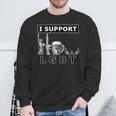 I Support Lgtb Liberty Guns Beer Tits Parody Sweatshirt Gifts for Old Men
