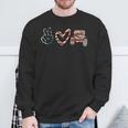 Support Peace Love Peace Love Offroad Sweatshirt Gifts for Old Men