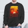 Surfer Beach Sea Retro Summer Fernlust Sweatshirt Geschenke für alte Männer