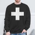 Swiss Flag Cross Switzerland Flag Camisa de entrenamiento Regalos para ancianos